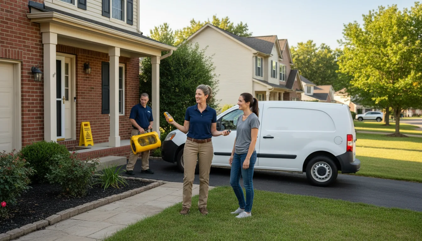 Residential water damage restoration in Leblanc, LA